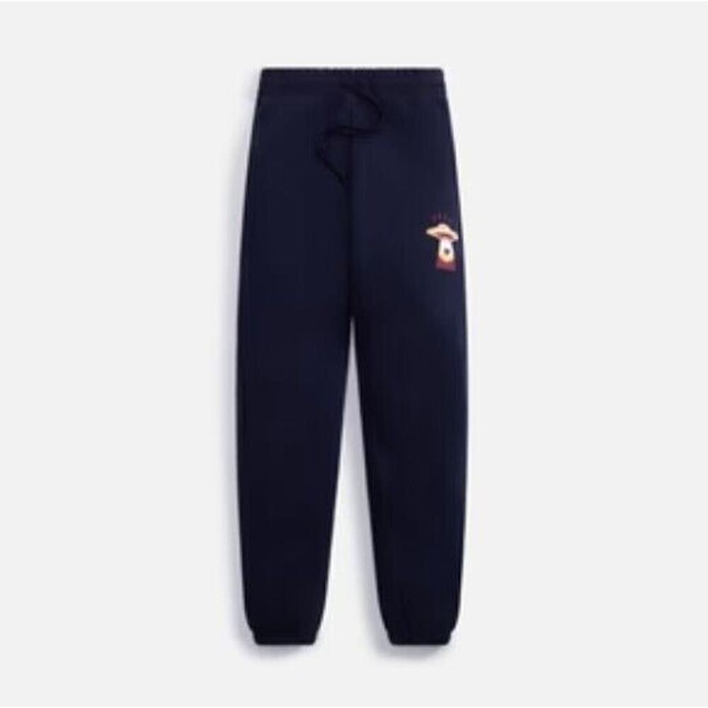 The Local Love Club S Sweatpants Navy Blue Galactic High Waisted Pant NEW